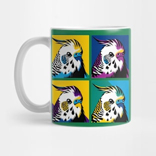 Pop Budgerigar Art - Cool Birds Mug